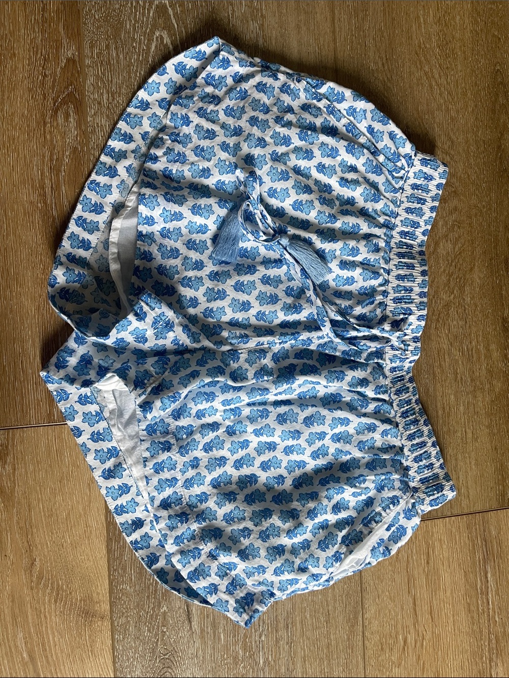 Vineyard Vines lined Blue Floral Cotton Lounge Shorts